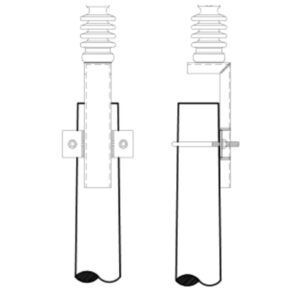 HIERRO SOPORTE PARA AISLADOR LINEPOST MANTENIMIENTO