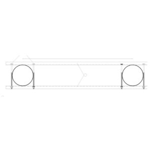 SOPORTE PARA TRANSFORMADOR EN SBA DE 2 APOYOS (d=2m)