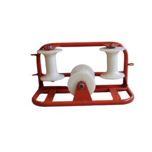 SOPORTE RODILLO PARA CURVA TENDIDO CABLE SUBTERRÁNO (3 RODILLOS)
