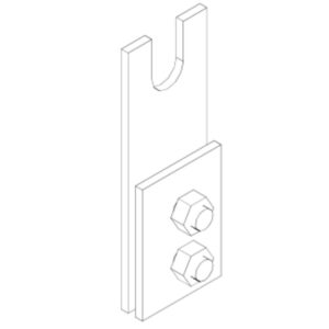 CONECTOR DE ACERO GALVANIZADO PARA PUESTA A TIERRA PARA AC35