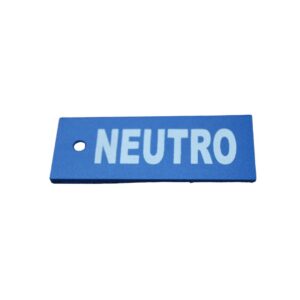 CARTEL PVC NEUTRO AZUL